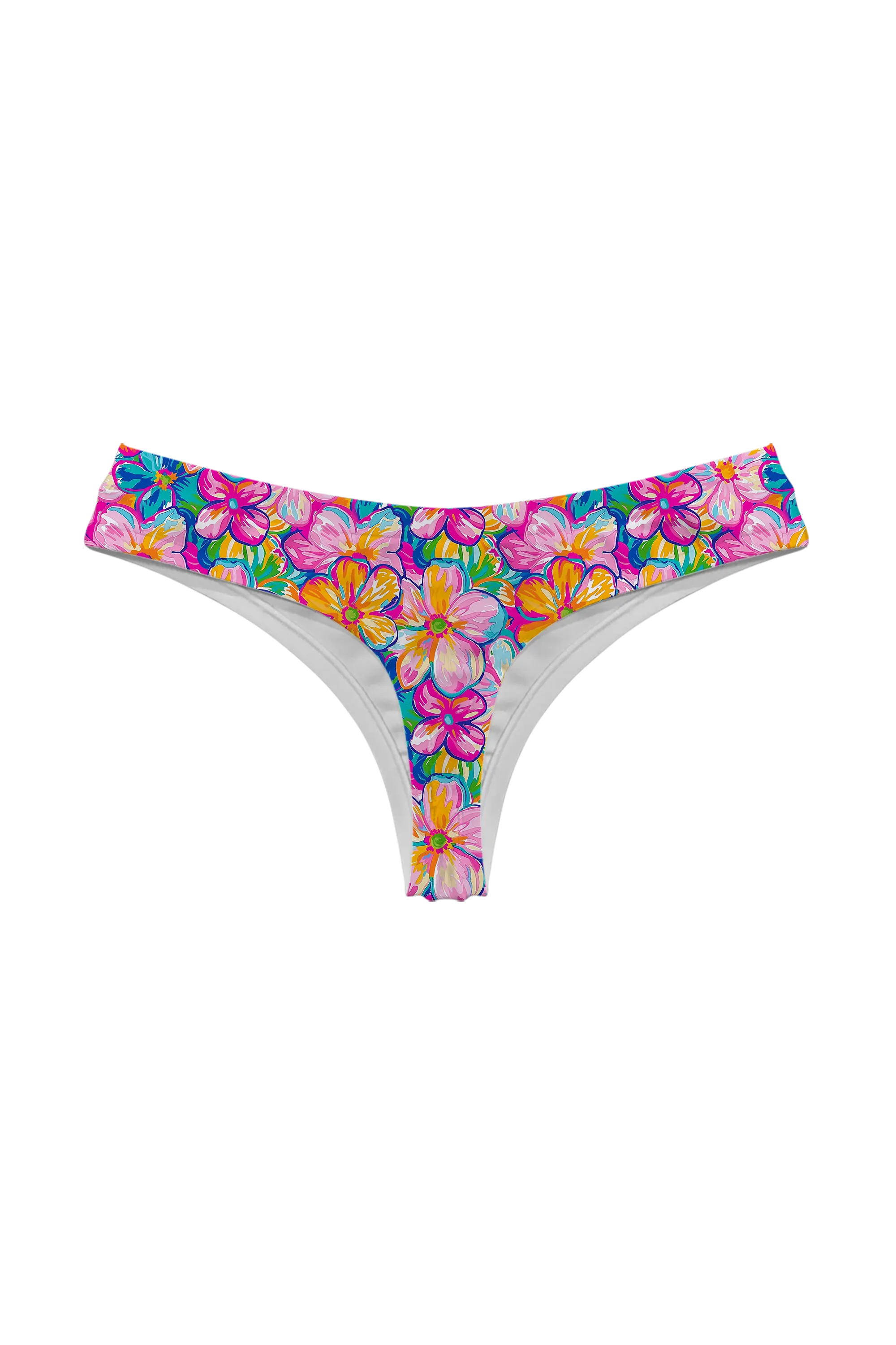 Confetti Petal Bloom thong, back view