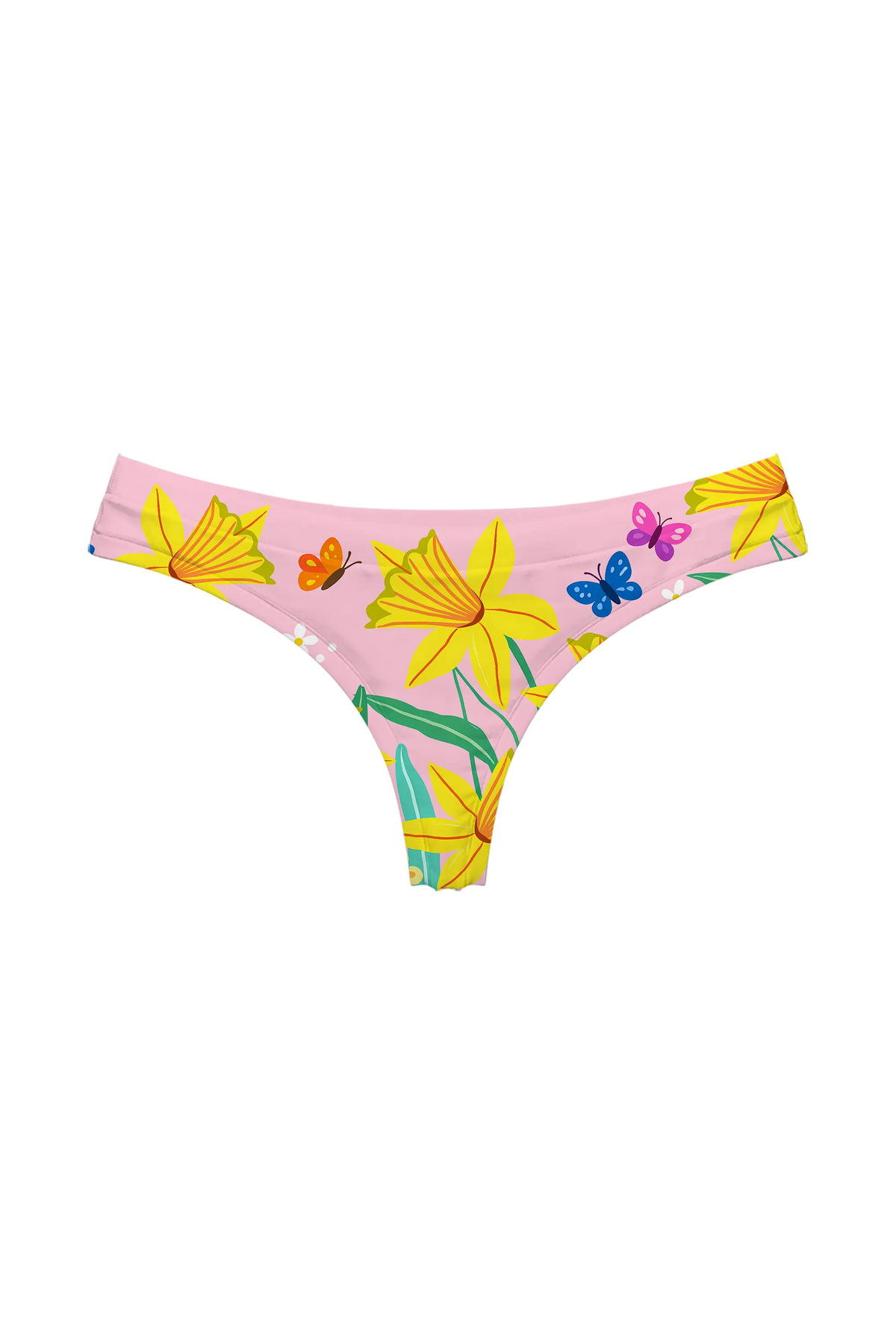 Sunny Daffodils thong, front view