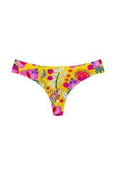 Thong - Pink Blossom on Yellow