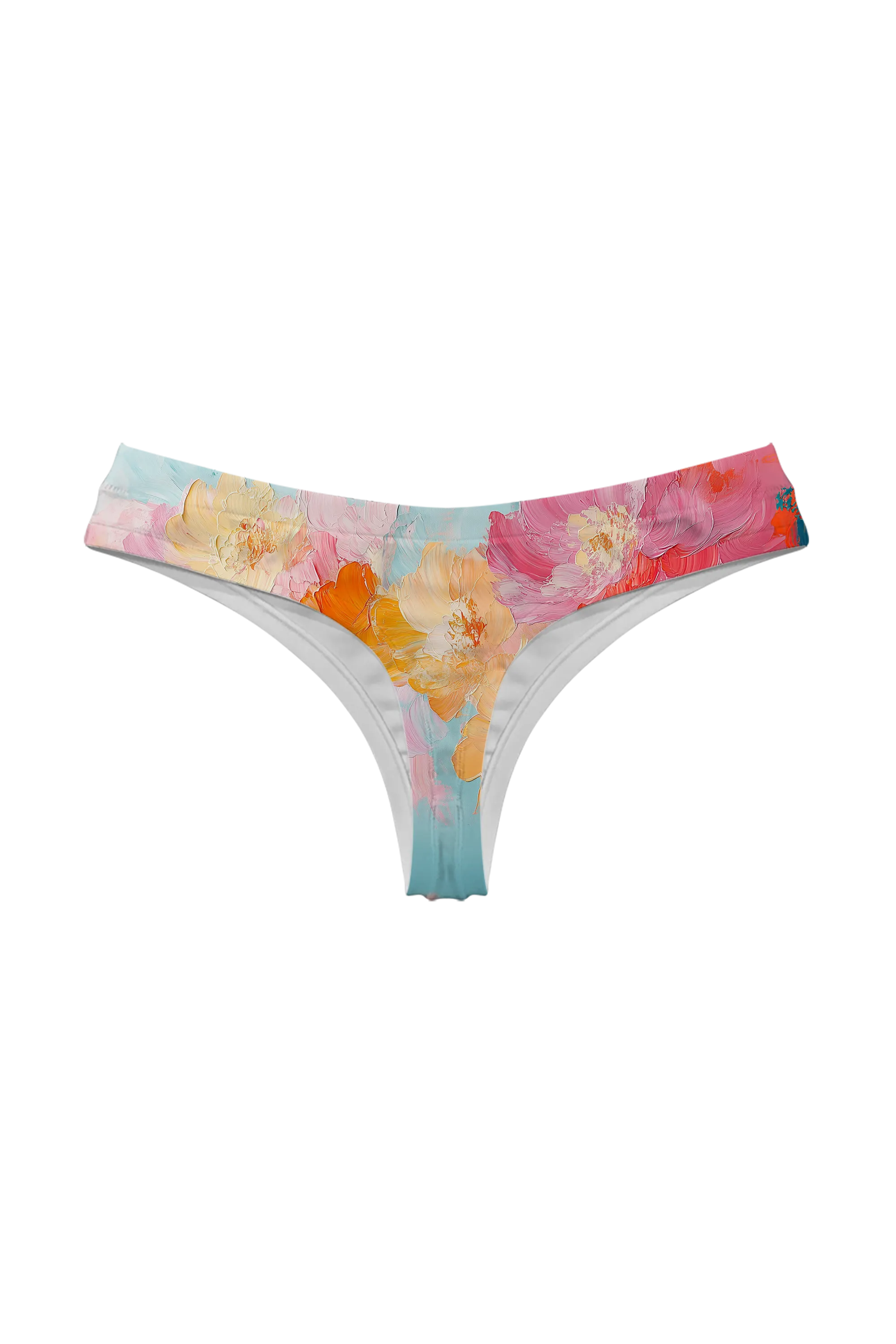 Painted Peony Dream thong, back view