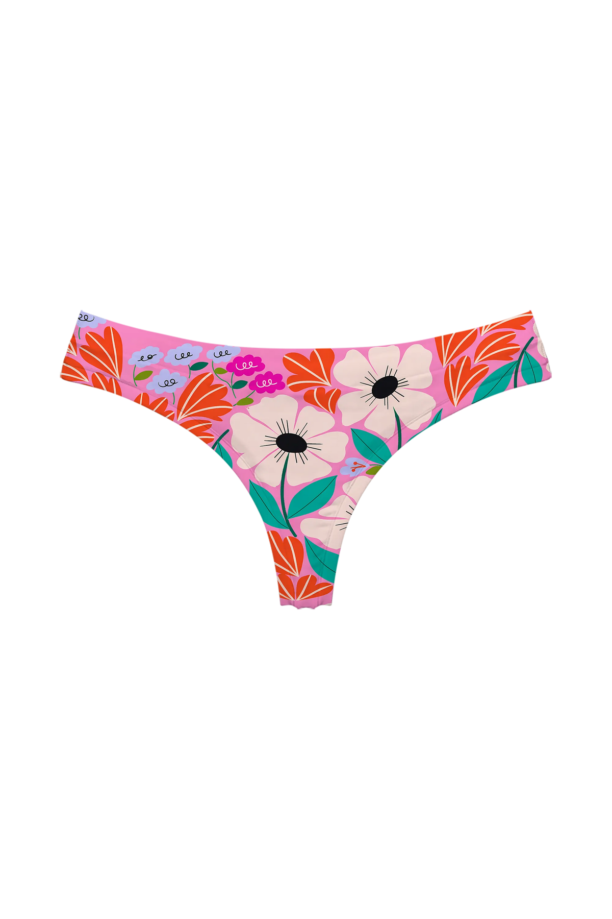 Anemone Pink Pop thong, front view