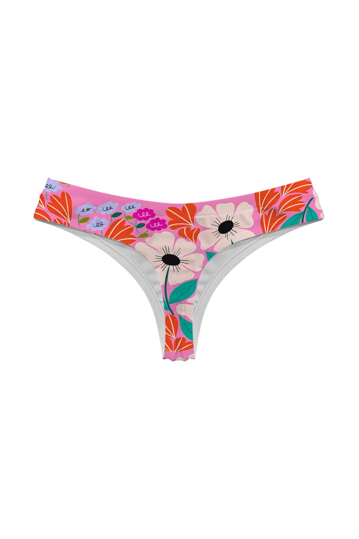 Anemone Pink Pop thong, back view